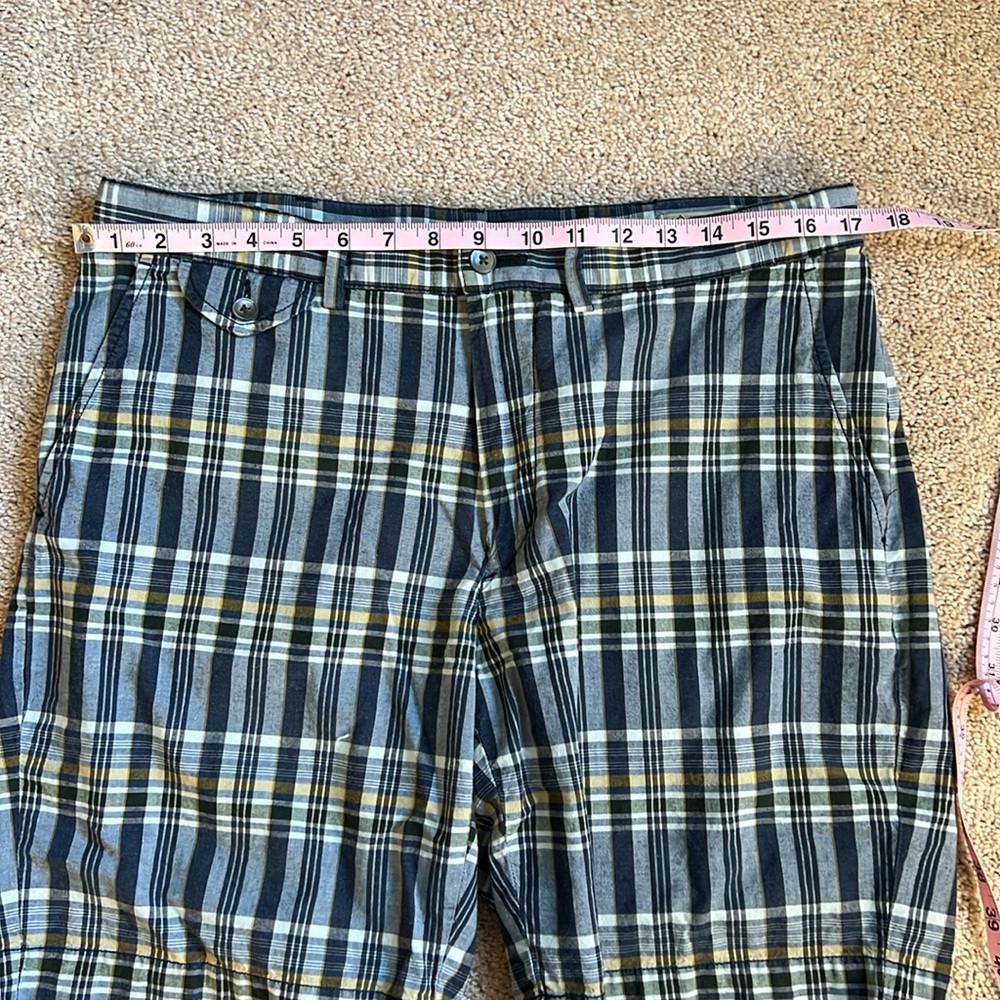 Polo Ralph Lauren Mens Blue Plaid Indian Madras Chino Shorts Size 34 - Picture 5 of 8